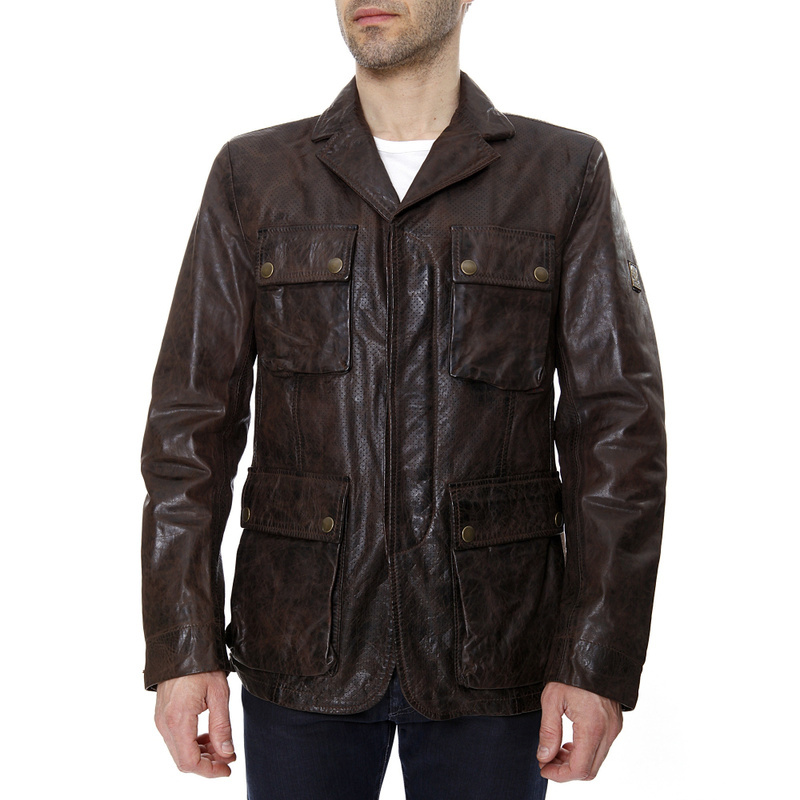 Blouson En Cuir Belstaff Homme Chocolat Pas Cher